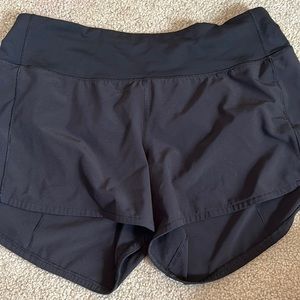 black speed up shorts
